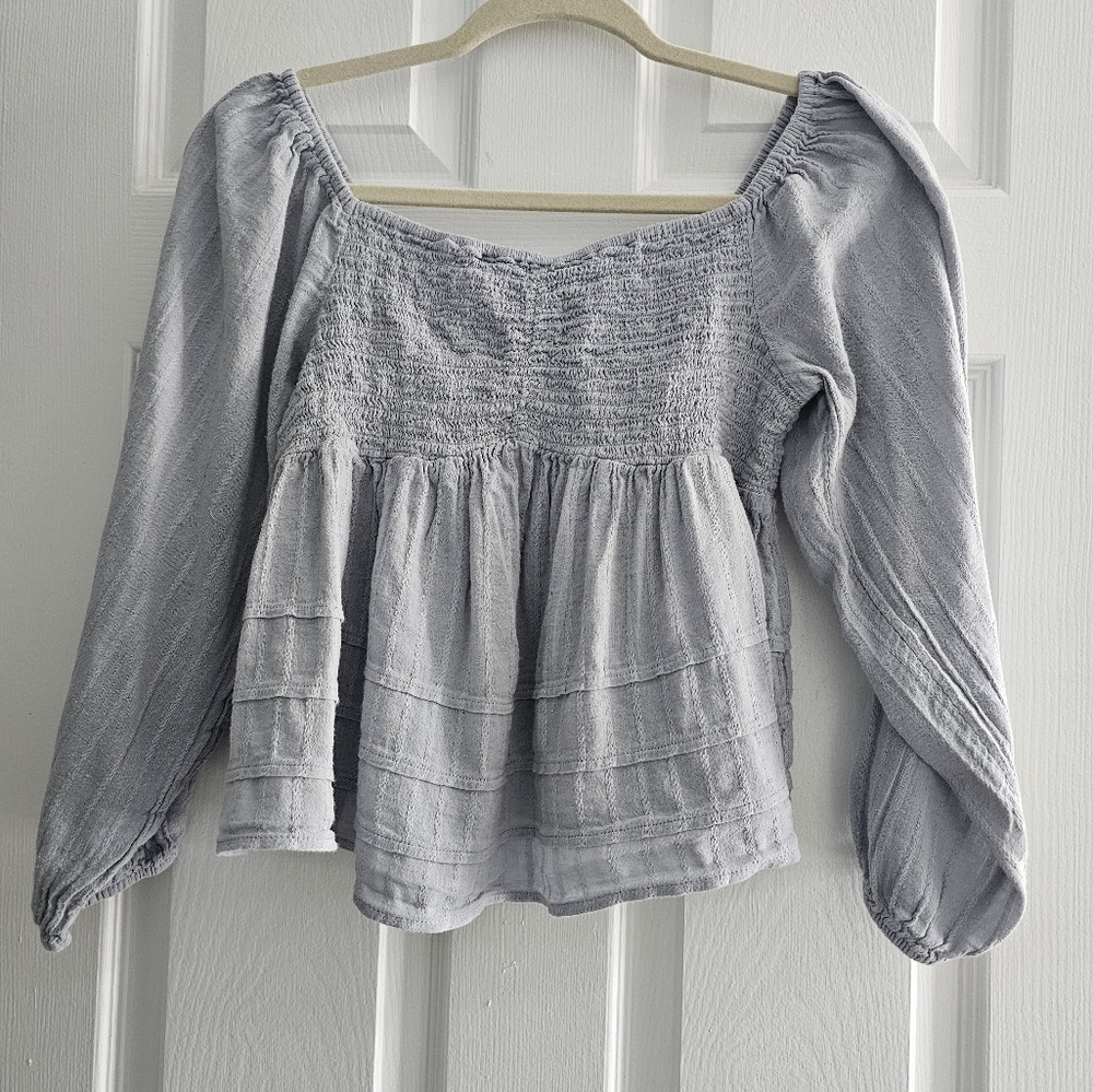 American Eagle Gray Shirt Medium